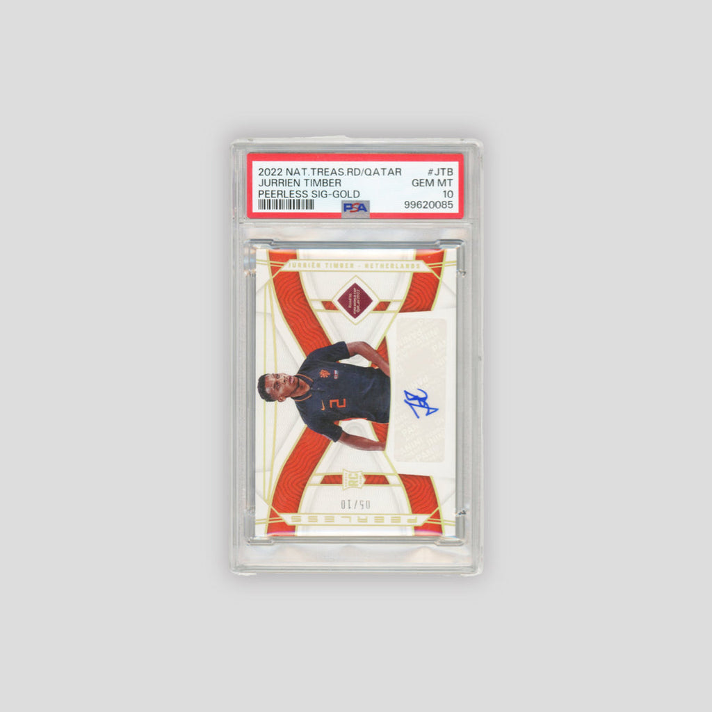 2022 National Treasures Jurrien Timber RC /10 Gold Peerless Auto  #JTB (PSA 10)
