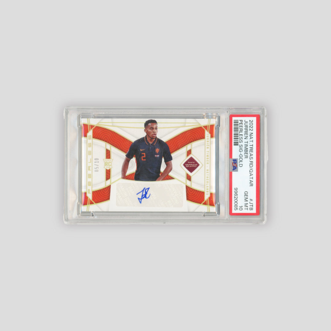 2022 National Treasures Jurrien Timber RC /10 Gold Peerless Auto  #JTB (PSA 10)