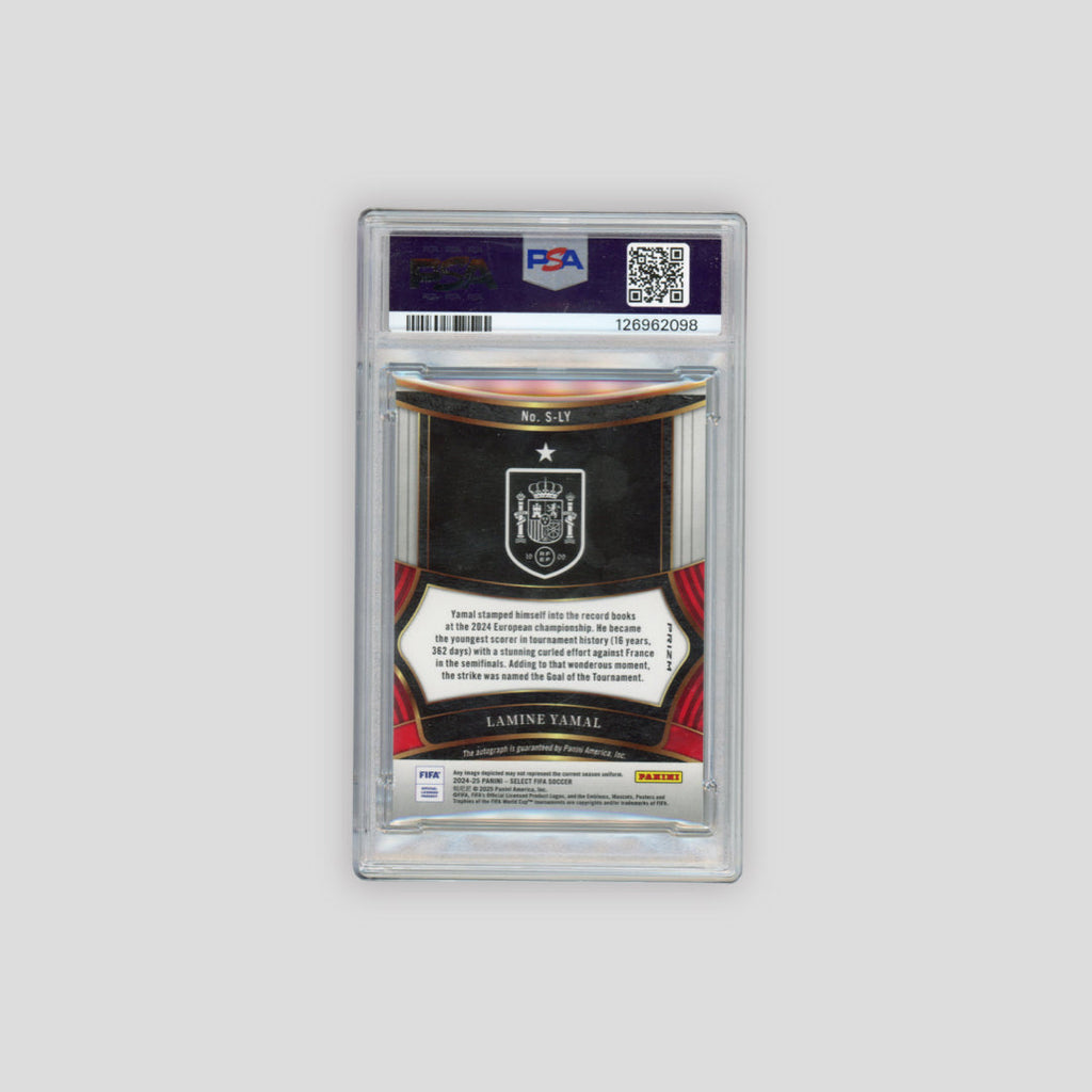 2024-25 Panini Select FIFA Lamine Yamal Signature #SYL (PSA 9)