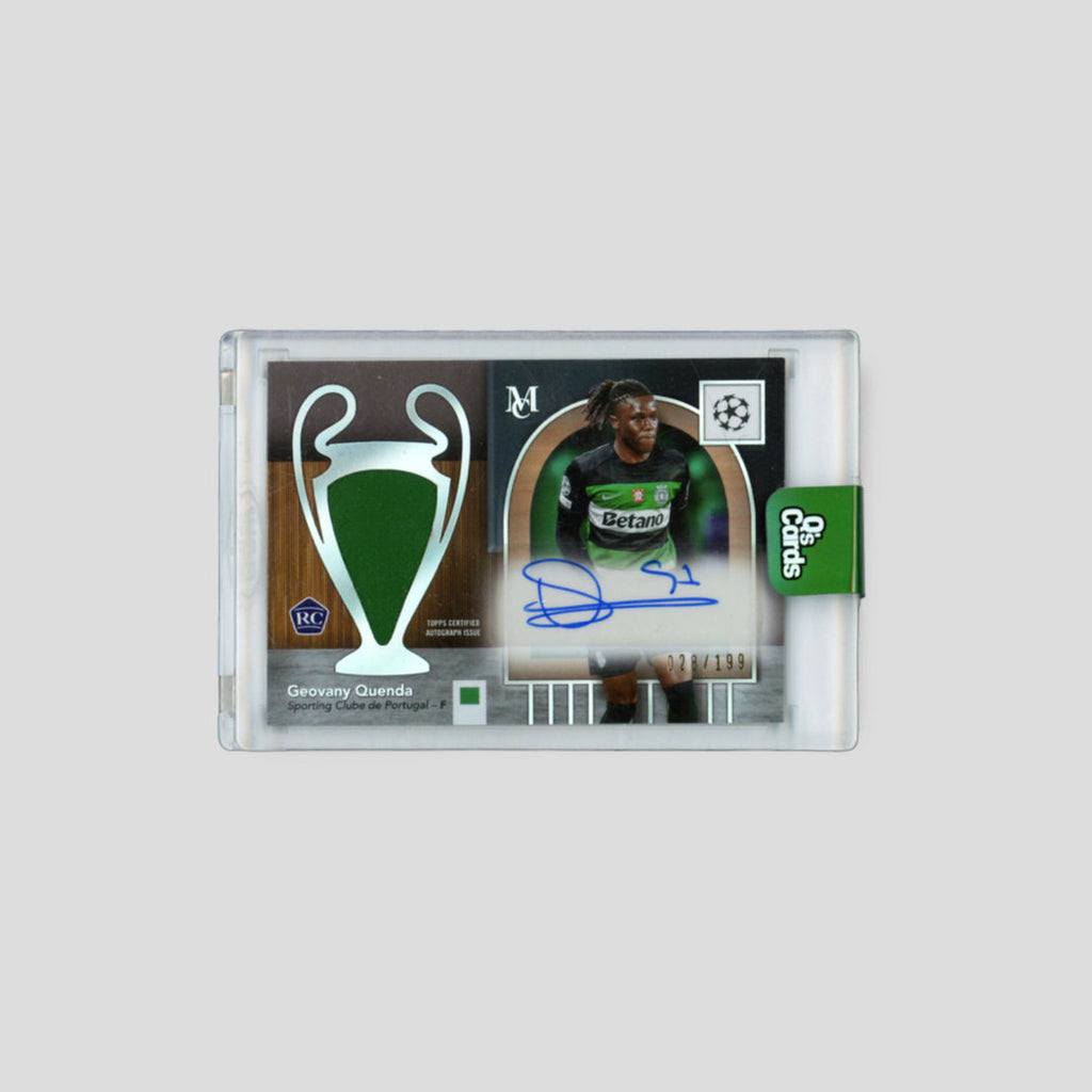 2024-25 Topps Museum Geovany Quenda Momentous Materials Jumbo Autographs /199
