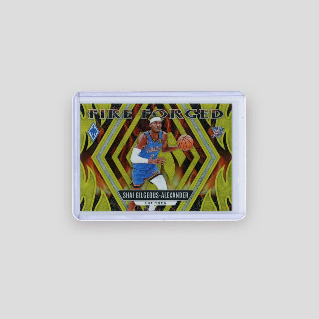 2023-24 Panini Phoenix Shai Gilgeous-Alexander Fire Forged Yellow /35