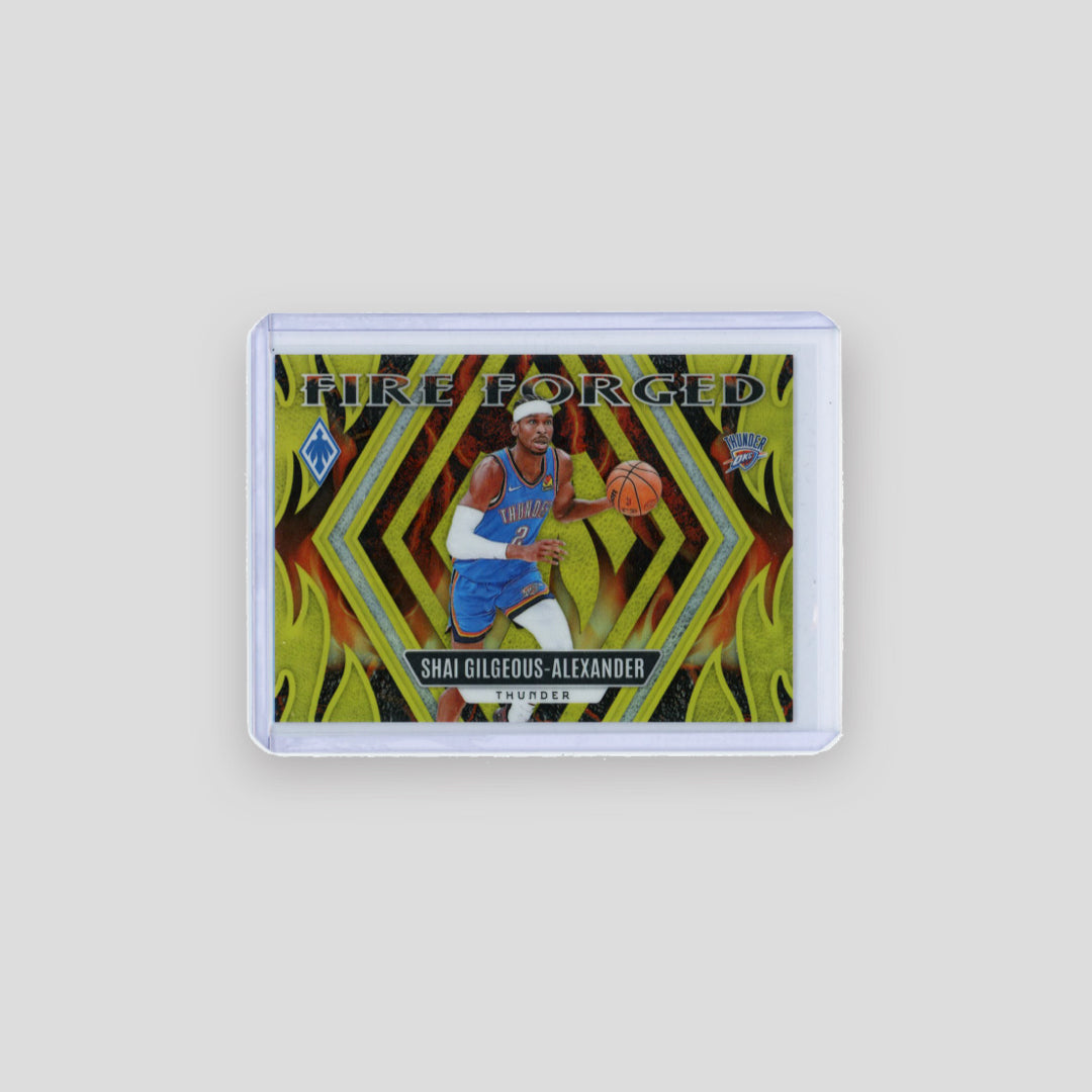 2023-24 Panini Phoenix Shai Gilgeous-Alexander Fire Forged Yellow /35