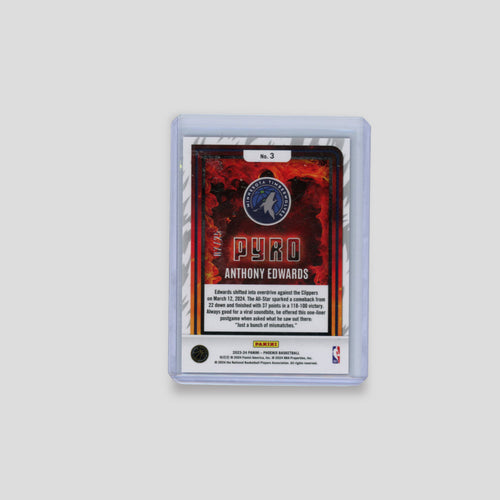 2023-24 Panini Phoenix Anthony Edwards Pyro /25