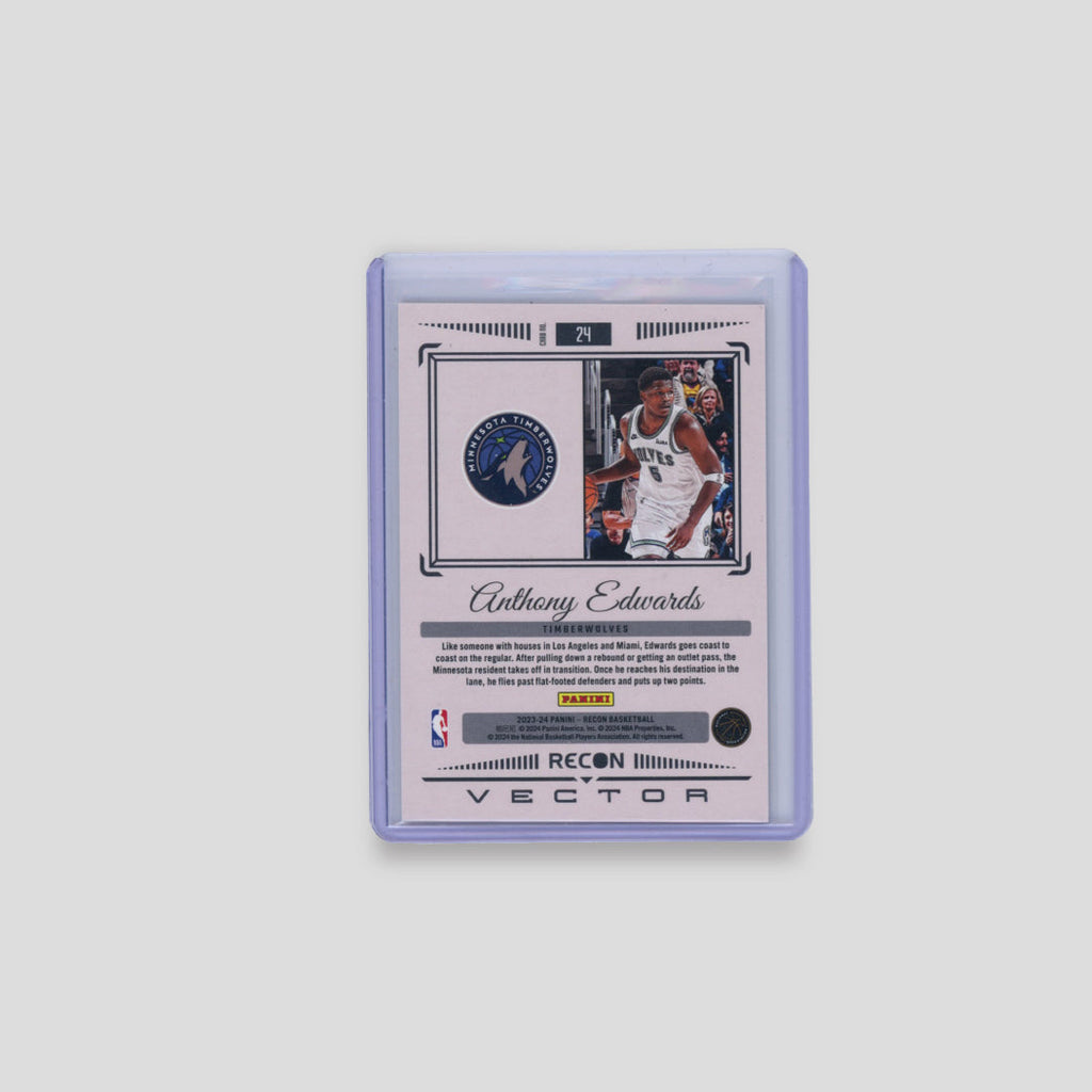 2023-24 Panini Recon Anthony Edwards Vector Purple /75