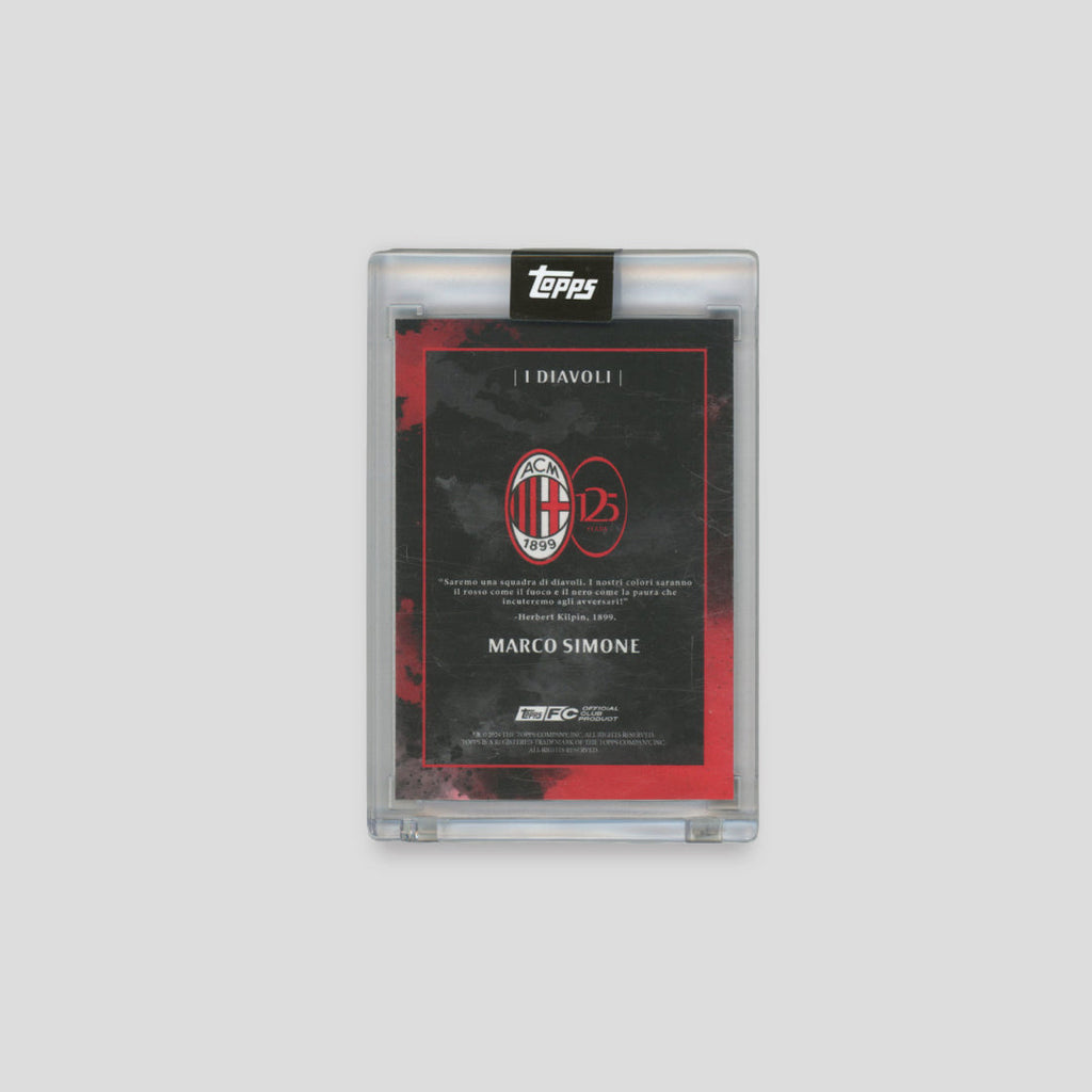 2024 Topps AC Milan 125 Marco Simone Auto /49