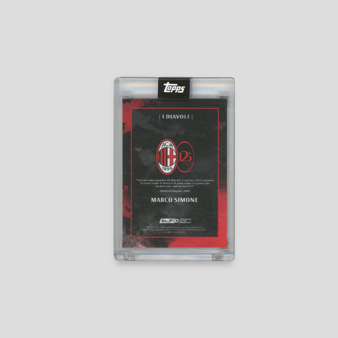 2024 Topps AC Milan 125 Marco Simone Auto /49