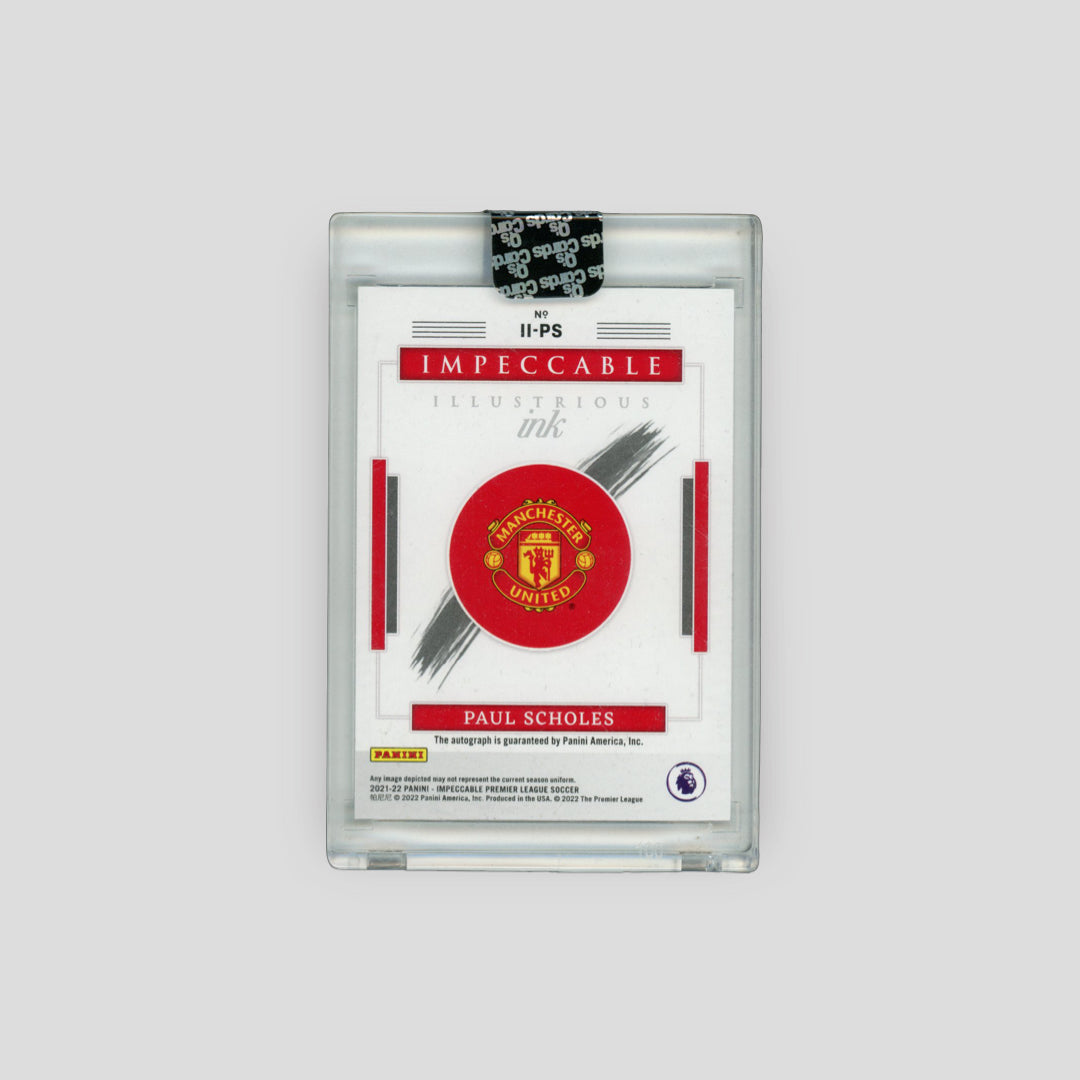 2021-22 Panini Impeccable Paul Scholes Illustrious Ink /35