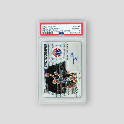2023 Panini Mosaic Bilal Coulibaly Pictographs RC Auto /25 (PSA 10)