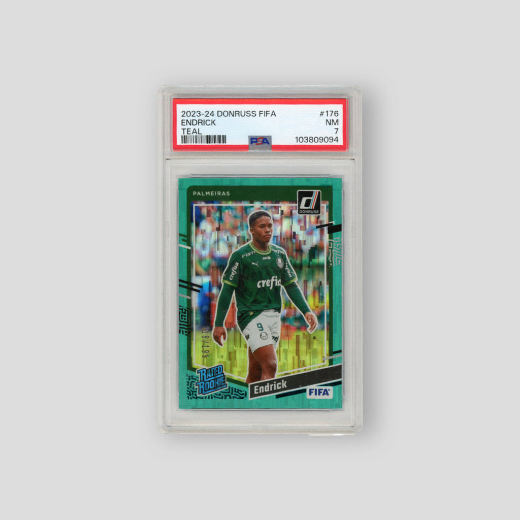 2023/24 Panini Donruss FIFA Endrick Rated Rookie Teal (PSA 7)