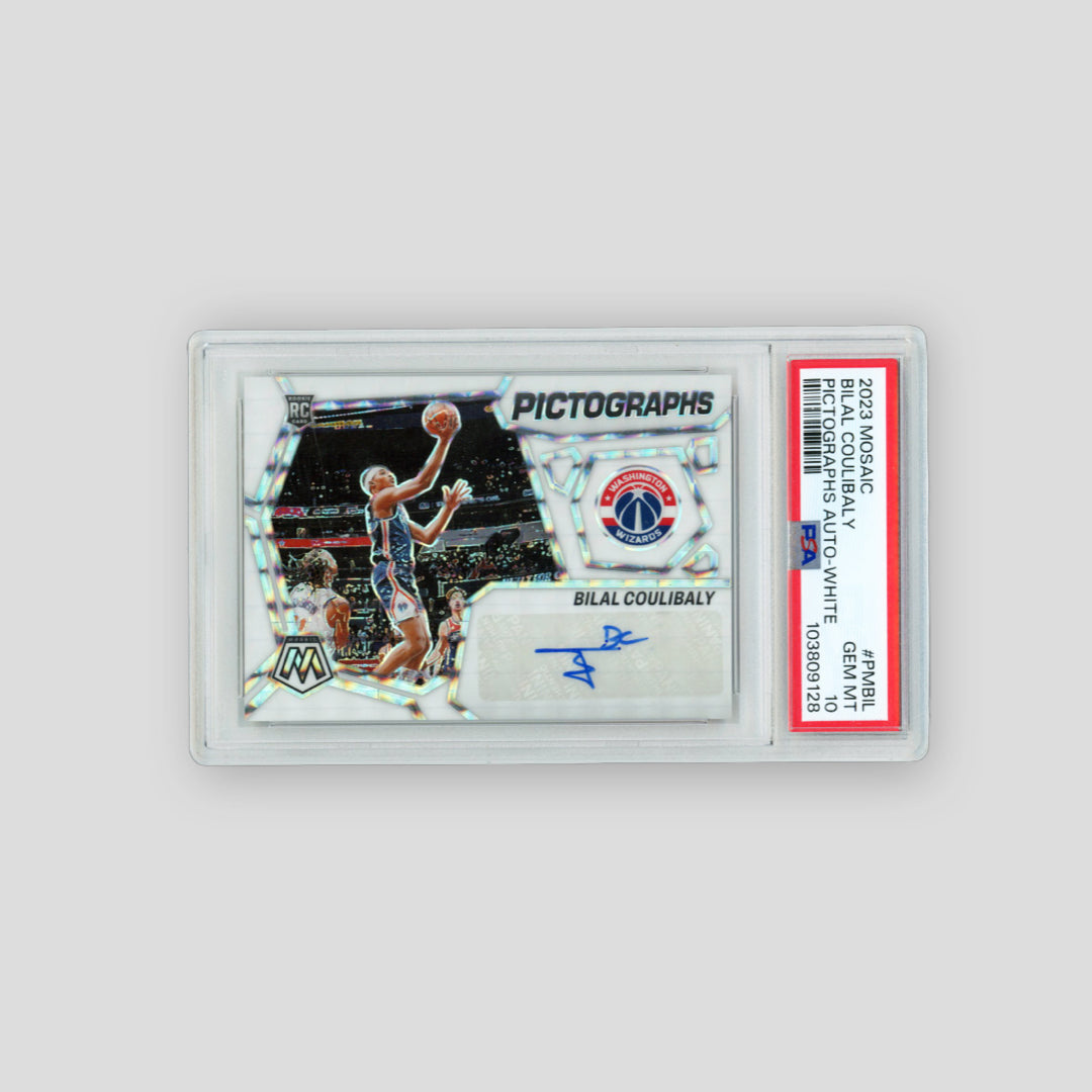 2023 Panini Mosaic Bilal Coulibaly Pictographs RC Auto /25 (PSA 10)