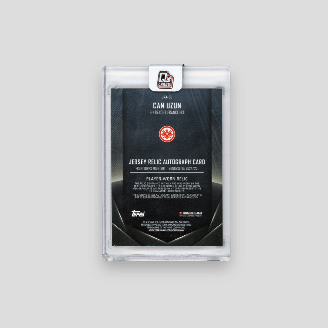 2025 Topps Bundesliga Midnight Can Uzun RPA /99