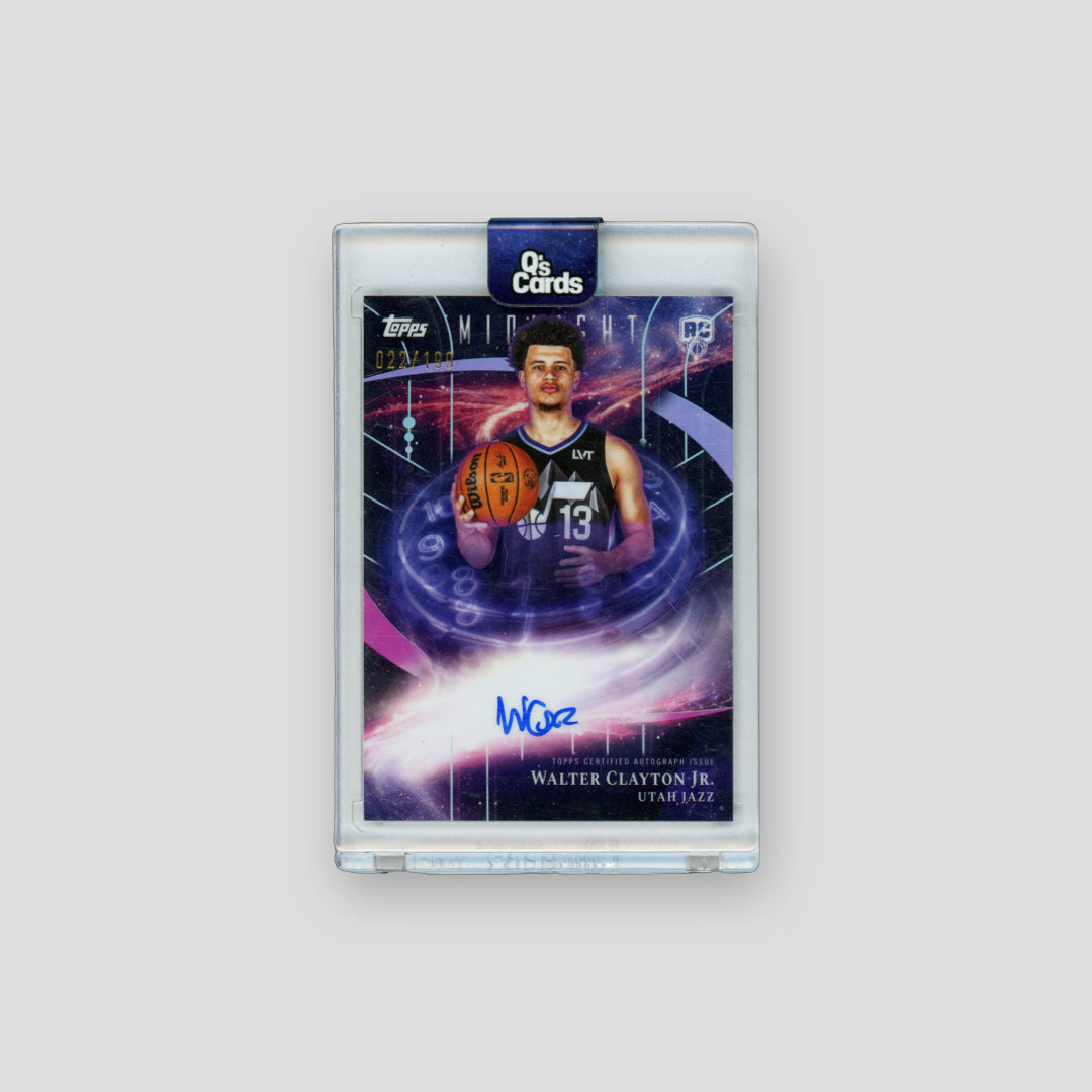 2025-26 Topps Midnight Basketball Walter Clayton Jr RC Auto /199