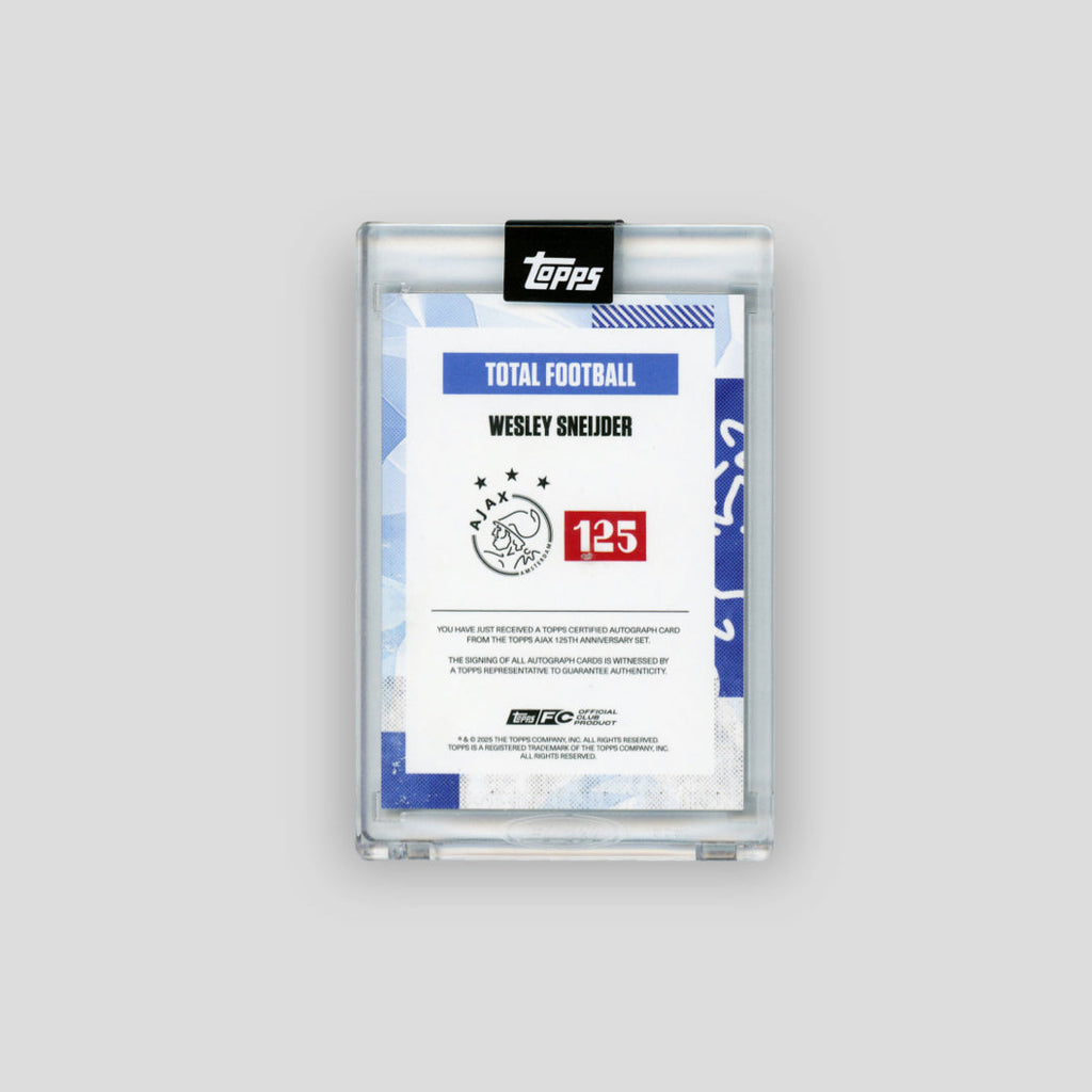 2025 Topps Ajax 125 Wesley Sneijder Total Football Blue /49