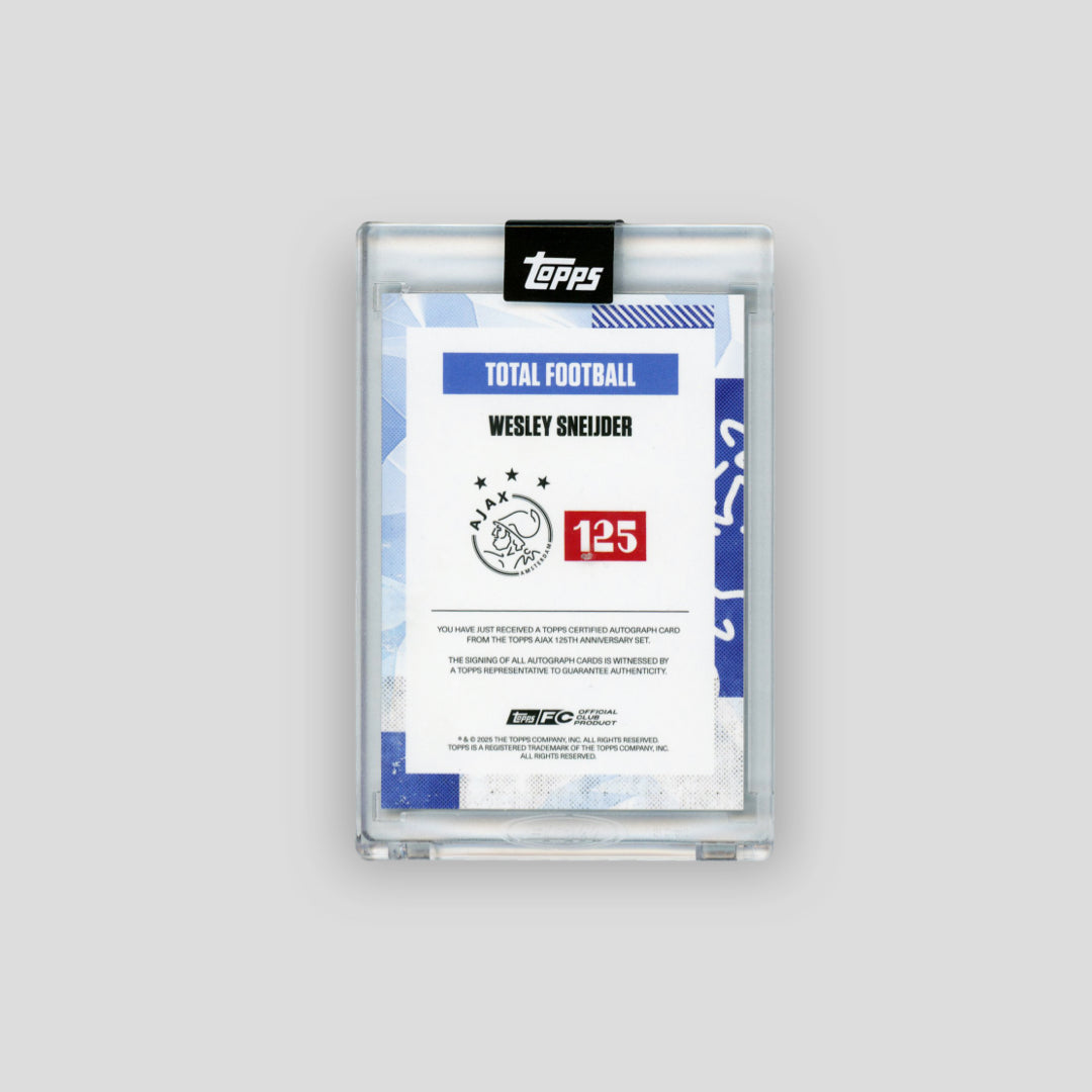 2025 Topps Ajax 125 Wesley Sneijder Total Football Blue /49