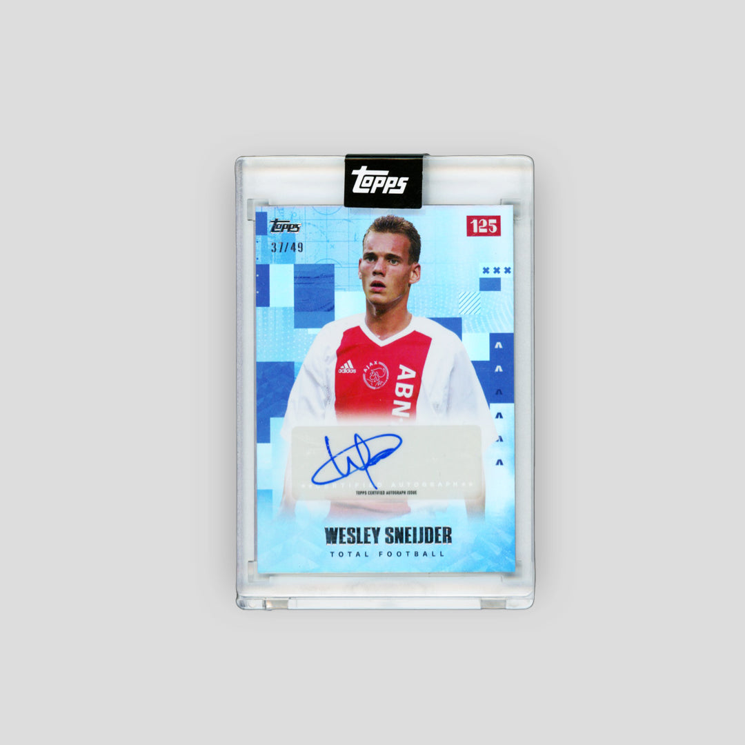 2025 Topps Ajax 125 Wesley Sneijder Total Football Blue /49