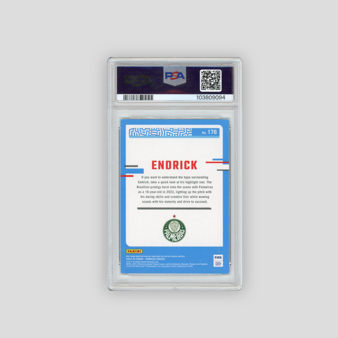 2023/24 Panini Donruss FIFA Endrick Rated Rookie Teal (PSA 7)