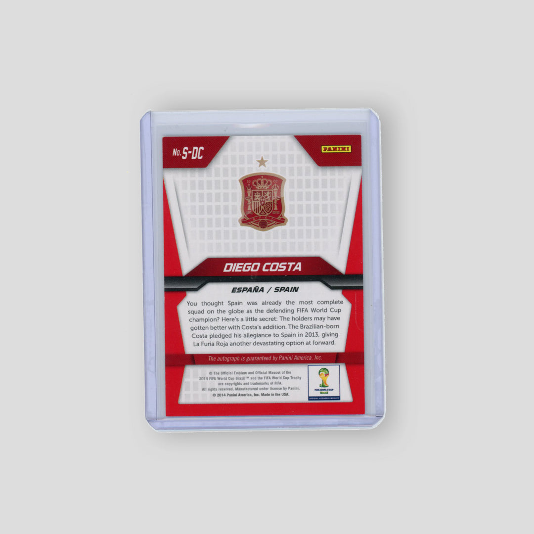 2014 Panini Prizm World Cup Auto Diego Costa #S-DC