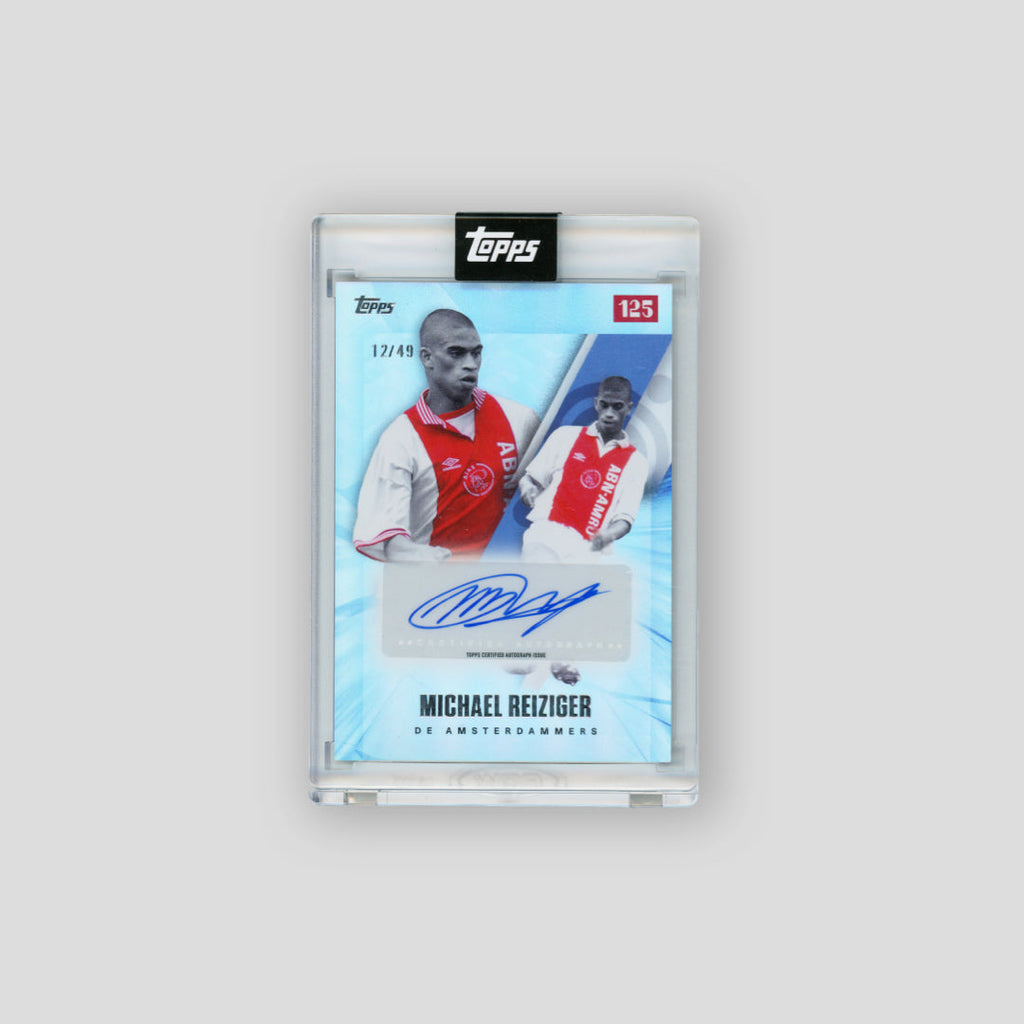 2025 Topps Ajax 125th de Amsterdammers Auto Michael Reiziger Blue /49
