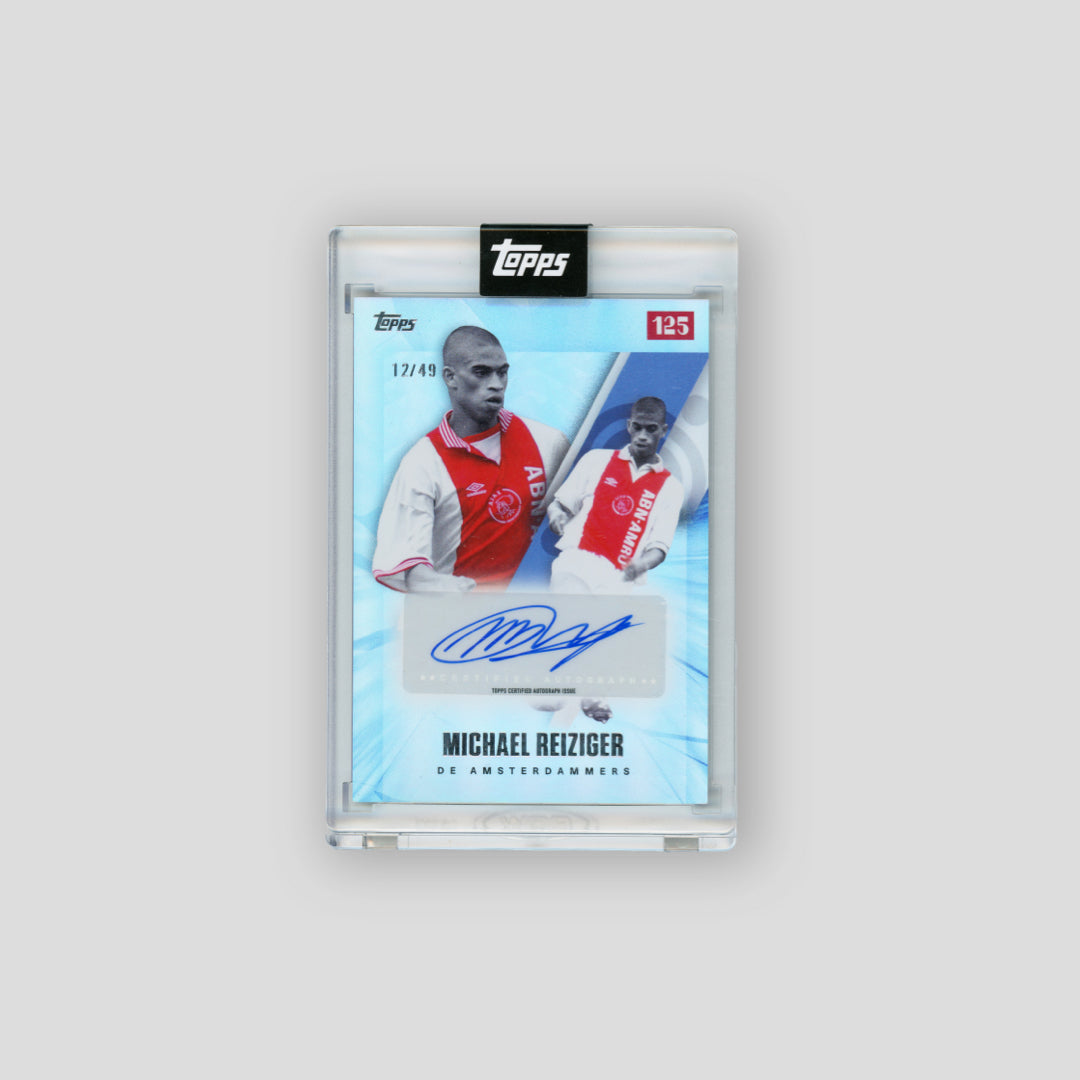 2025 Topps Ajax 125th de Amsterdammers Auto Michael Reiziger Blue /49