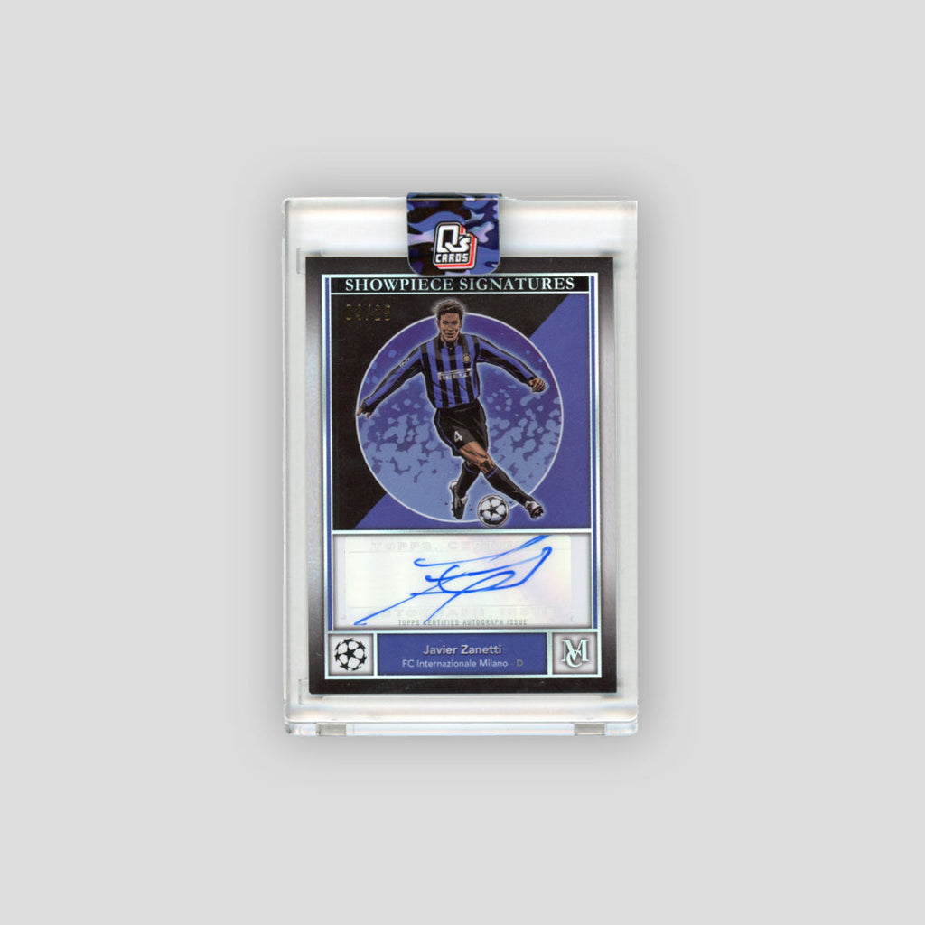 2024-25 Topps Museum Collection Javier Zanetti Showpiece Signatures /25 #SS-JZ