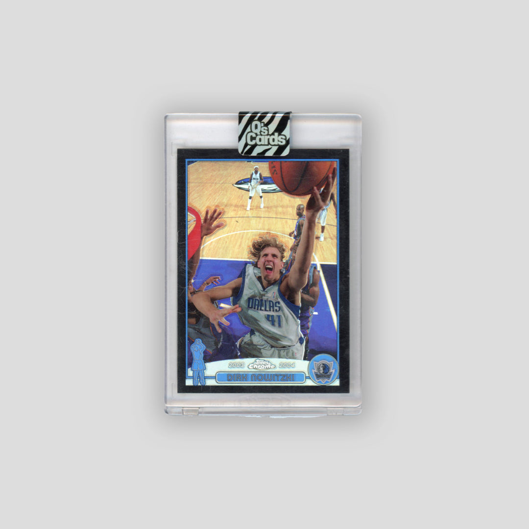 2003-04 Topps Chrome Dirk Nowitzki Black Refractor /500 #41