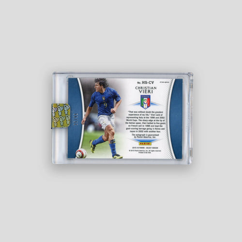 2015-16 Panini Select Christian Vieri Historic Signatures Purple /99 #HS-CV