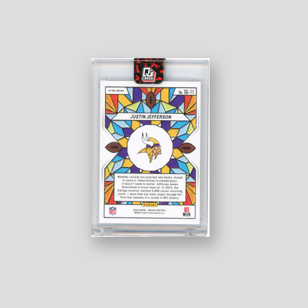 2024 Panini Mosaic Stained Glass Justin Jefferson #SG-11