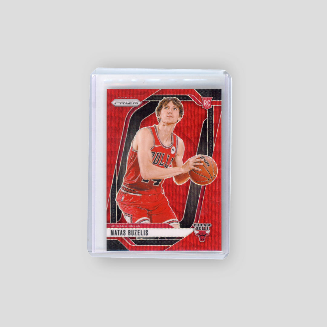 2024-25 Panini Prizm Matas Buzelis Rookie Card Red Wave RC #252
