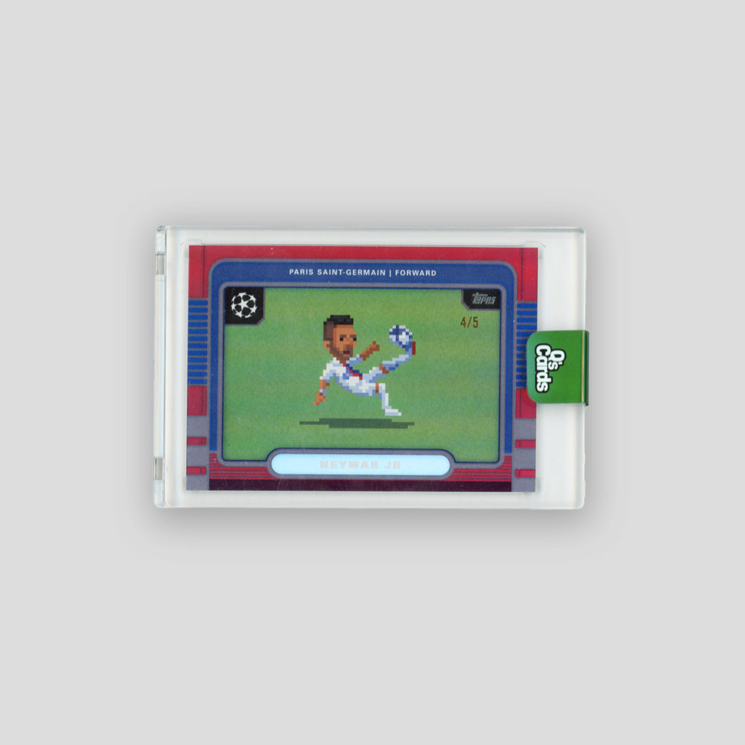 2025-26 Topps 8-Bit Neymar Jr. Red Rainbow Fractor /5 #8B-5