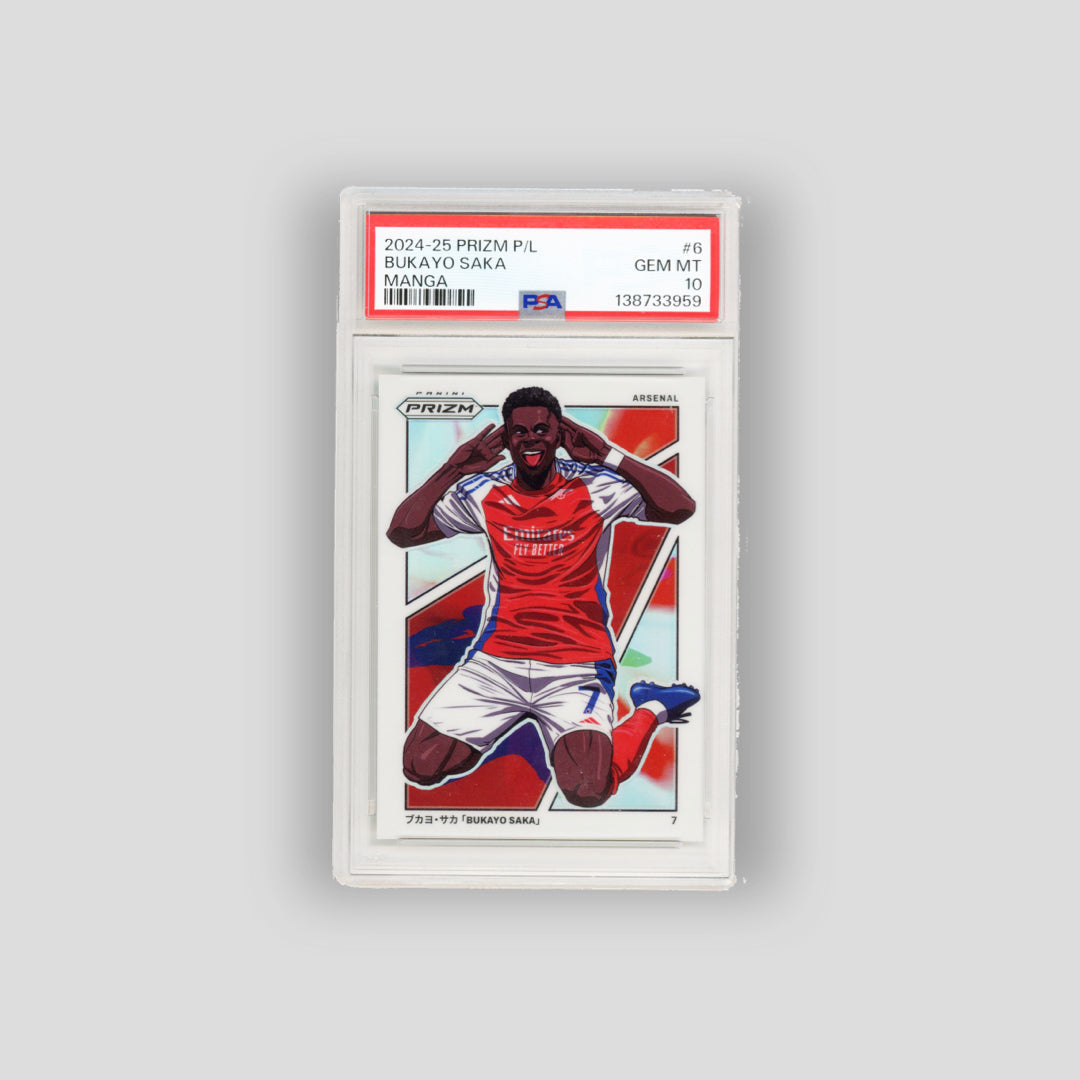 2024-25 Panini Prizm Premier League Manga Bukayo Saka #6 (PSA 10)