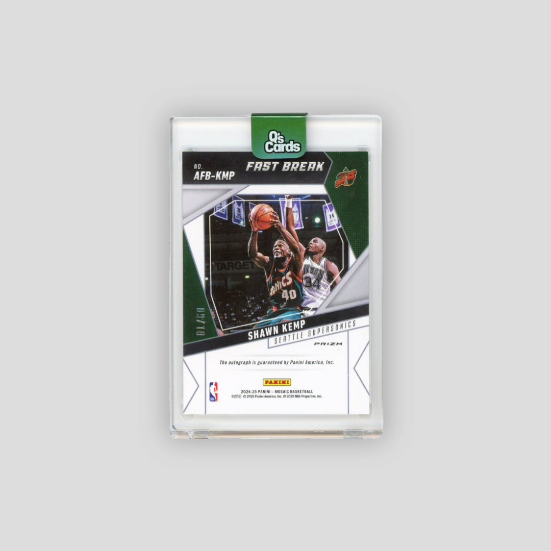2024-25 Panini Mosaic Fast Break Signatures Shawn Kemp Gold /10 #AFB-KMP