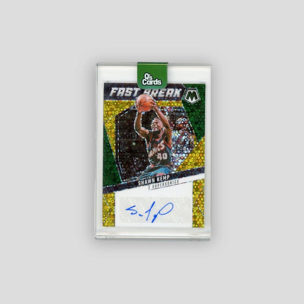 2024-25 Panini Mosaic Fast Break Signatures Shawn Kemp Gold /10 #AFB-KMP
