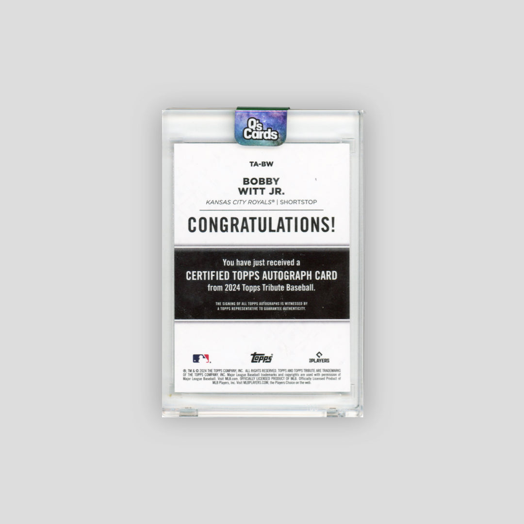 2024 Topps Tribute Signatures Bobby Witt Jr. /150 #TA-BW
