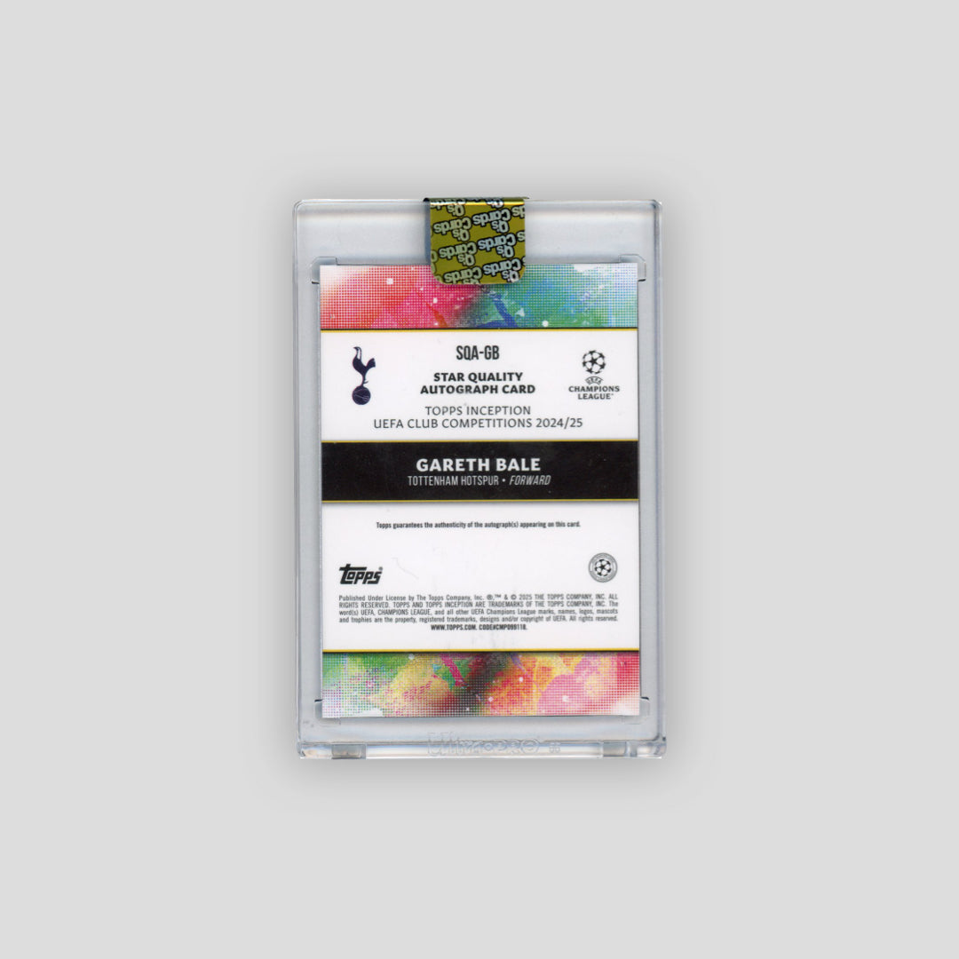 2024-25 Topps Inception Gareth Bale Blue Star Quality Auto /49 #SQA-GB