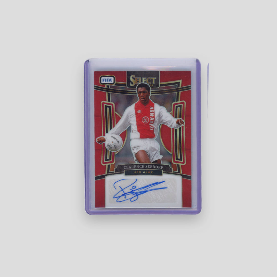 2023-24 Panini Select Clarence Seedorf Auto Red Prizm #S-CS