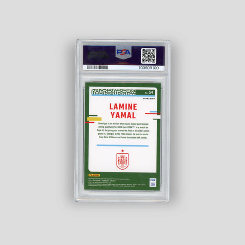 2023-24 Panini Optic Donruss Holo Lamine Yamal #54 (PSA 9)