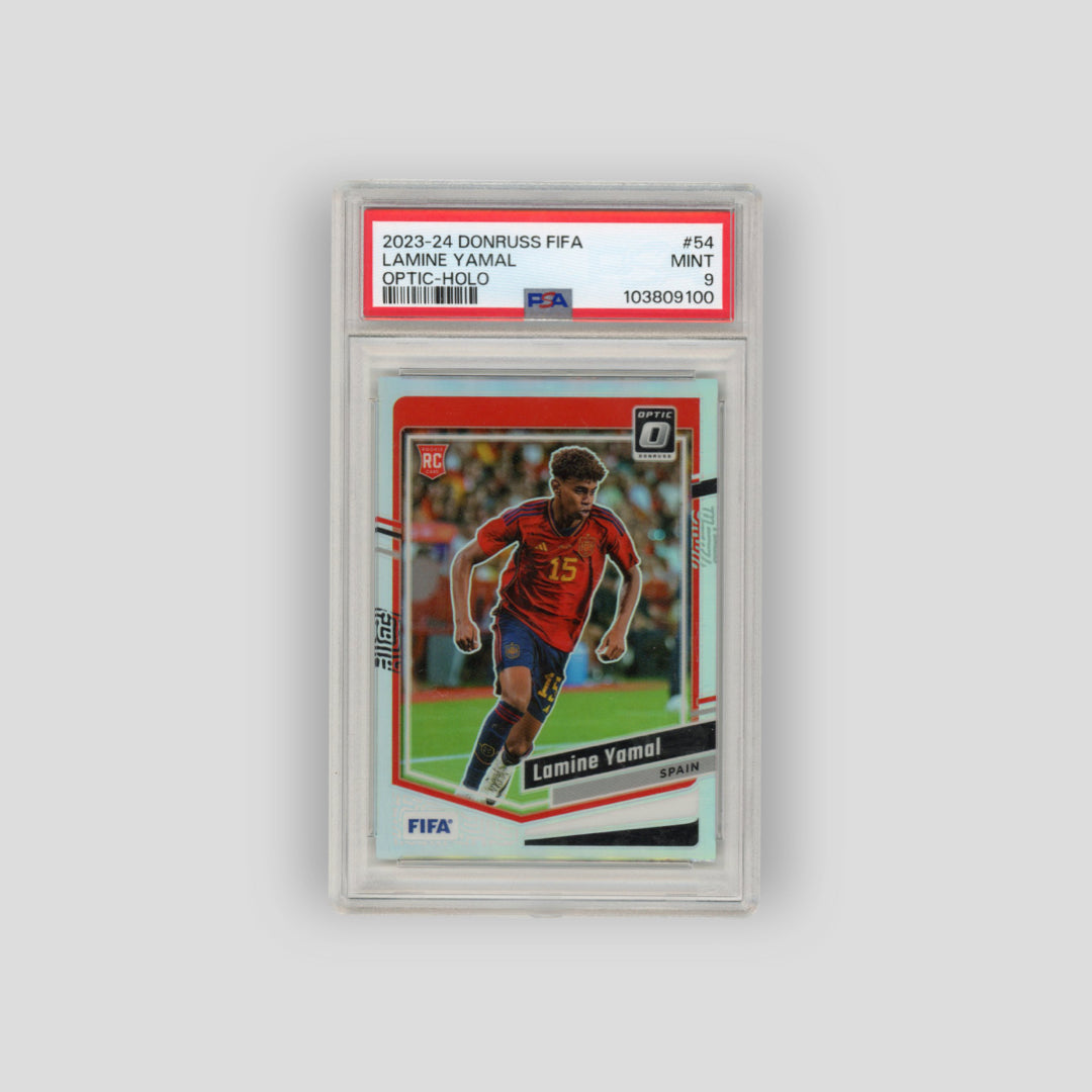 2023-24 Panini Optic Donruss Holo Lamine Yamal #54 (PSA 9)