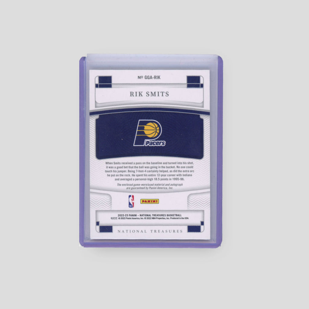 2022-23 Panini National Tresures Game Gear Rik Smits /99 #GGA-RIK