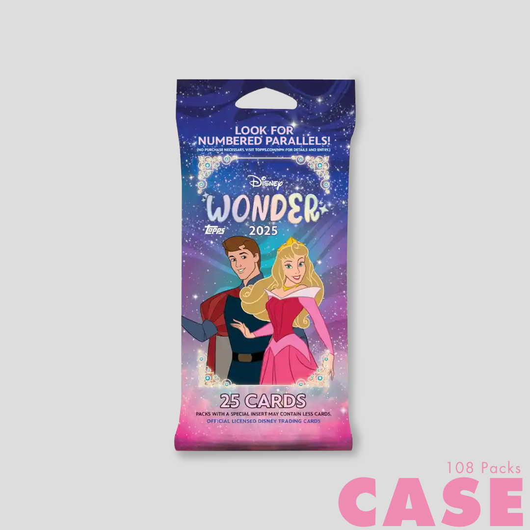 2025 Topps Disney Wonder Fat Pack Case (108 Packs) - Q's Cards