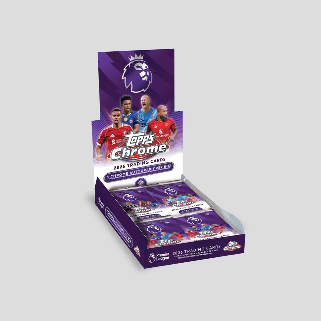 2026 Topps Chrome Premier League Soccer Hobby Box Default Title - Q's Cards