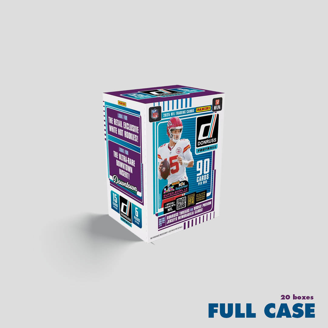 2025 Panini Donruss Football Blaster Box Case (20 Boxes) - Q's Cards