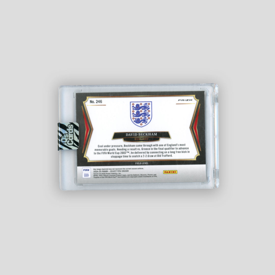 2024-25 Panini Select Zebra Prizm David Beckham Field Level #246