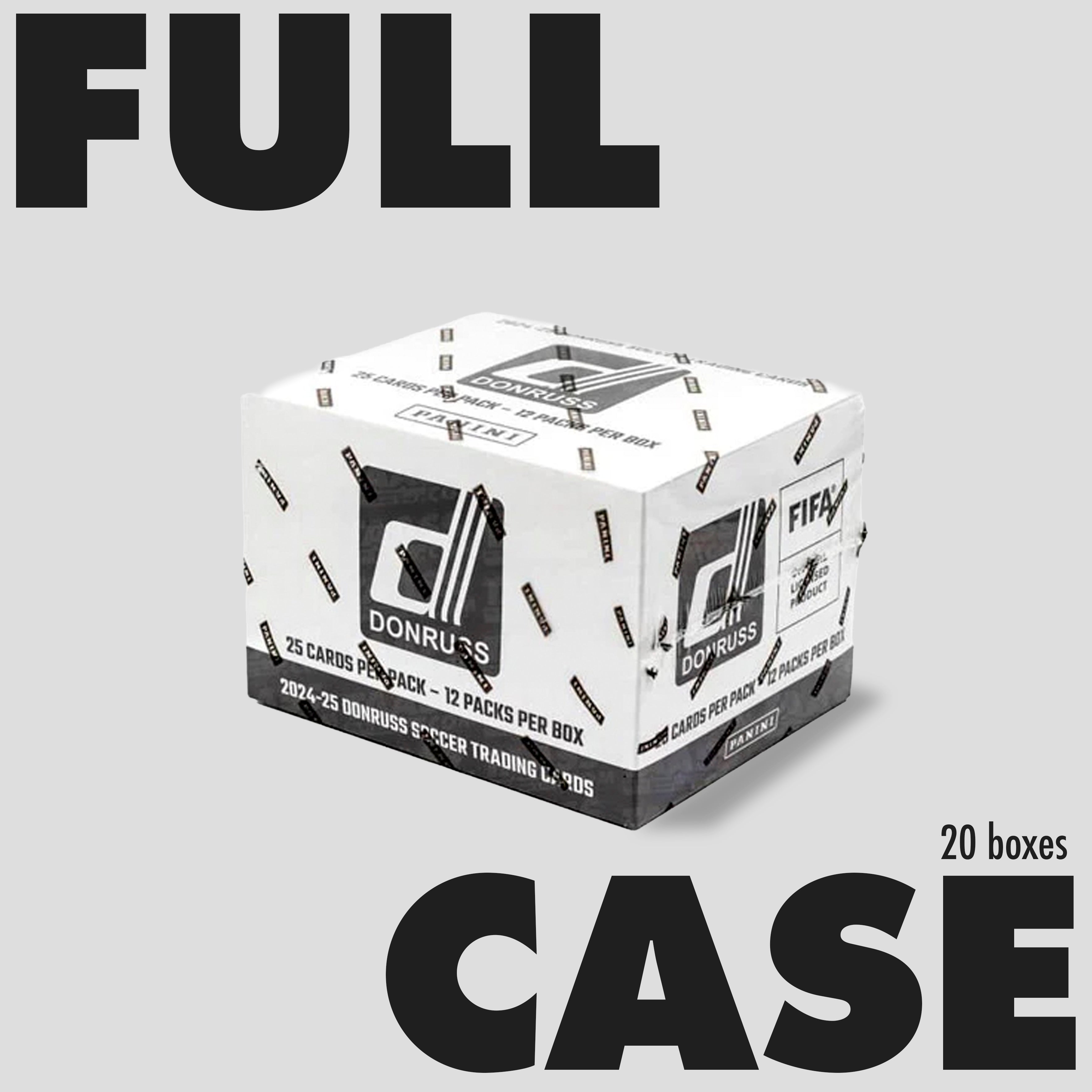 2024-25 Panini Donruss FIFA Soccer Value Pack Box Case (20 Boxes) - Q's Cards