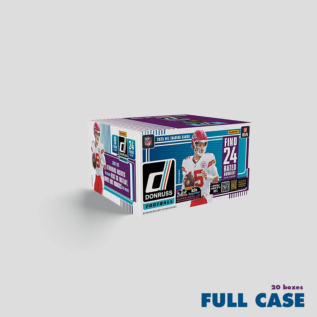 2025 Panini Donruss Football Retail Box Case (20 Boxes) - Q's Cards