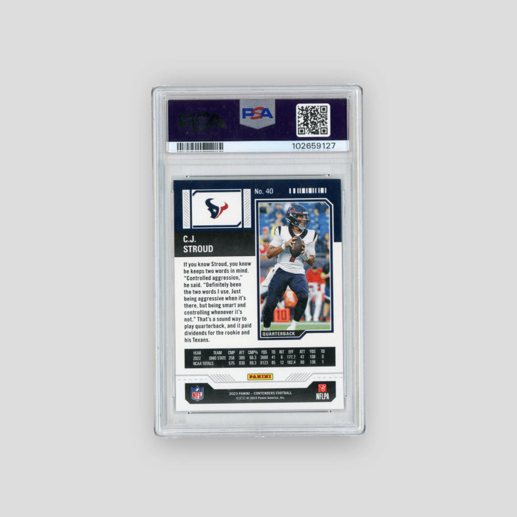 2023 Panini Contenders C.J. Stroud Conference Ticket #40 (PSA9)