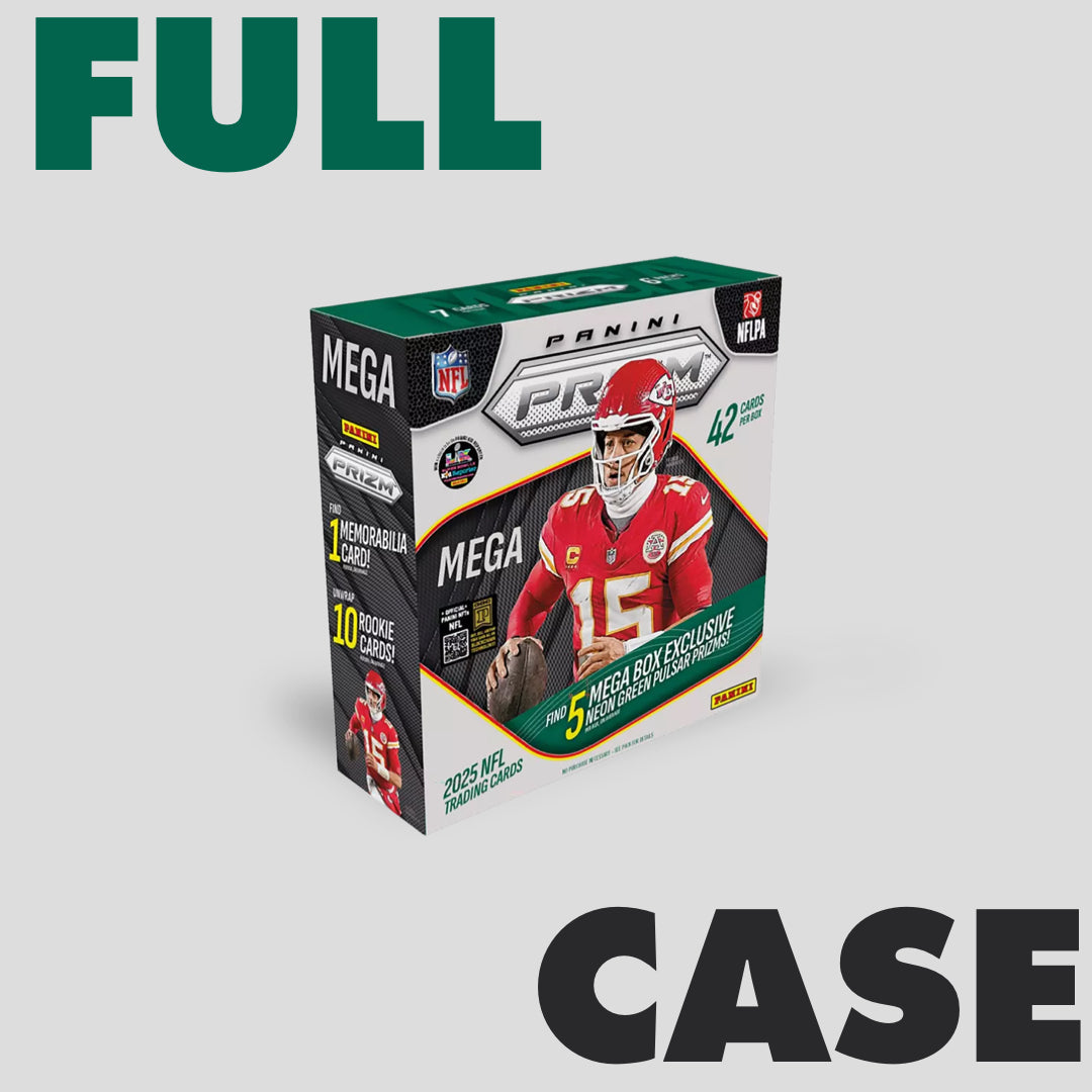 2025 Panini Prizm Football Mega Box Case (20 boxes) - Q's Cards