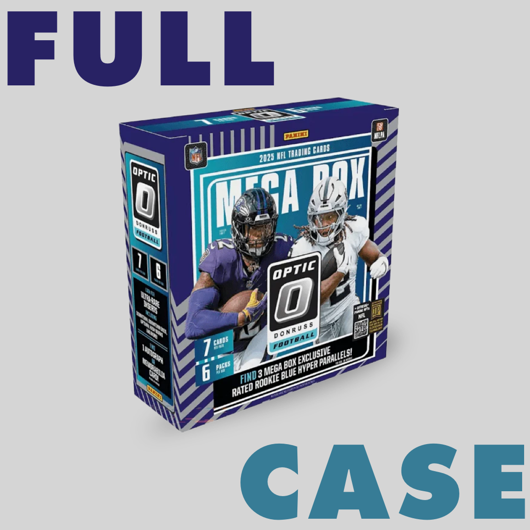 2025 Panini Donruss Optic Football Mega Box Case (20 boxes) - Q's Cards