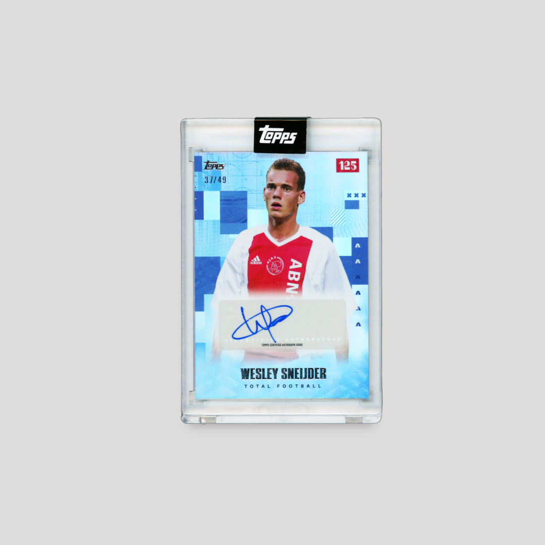 2025 Topps Ajax 125 Wesley Sneijder Total Football Blue /49